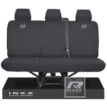 Load image into Gallery viewer, VW Transporter T6.1,T6,T5.1 INKA Rear Triple Tailored Waterproof Seat Cover Set Black MY 09-23
