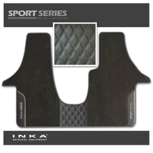 Load image into Gallery viewer, Volkswagen VW Transporter T6 &amp; T6.1  Panel Van &amp; Kombi Bentley Leatherette Front Carpet Floor Mat-MY19 to Present (No Fixings)
