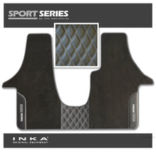 Load image into Gallery viewer, Volkswagen VW Transporter T6 &amp; T6.1  Panel Van &amp; Kombi Bentley Leatherette Front Carpet Floor Mat-MY19 to Present (No Fixings)

