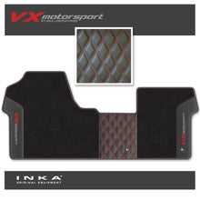 Load image into Gallery viewer, Vauxhall Vivaro MK3 INKA VX Motorsport Bentley Leatherette Front Tailored Carpet Mat Black MY19 Onwards
