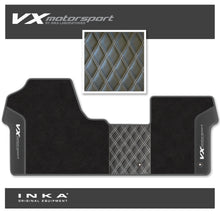Load image into Gallery viewer, Vauxhall Vivaro MK3 INKA VX Motorsport Bentley Leatherette Front Tailored Carpet Mat Black MY19 Onwards
