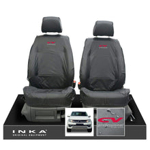 Load image into Gallery viewer, VW Amarok INKA Front Set 1+1 Fully Tailored Waterproof Seat Covers Grey MY-10-21 [Choice of 7 Colours]

