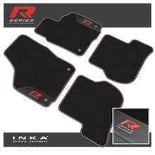 Load image into Gallery viewer, VW Golf MK6 Car Mats (Front &amp; Rear Set) with Premium Carpet &amp; OEM Leatherette, Fits MY08-12
