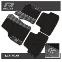 Load image into Gallery viewer, VW Golf MK7 Car Mats (Front &amp; Rear Set) with Premium Carpet, OEM Leatherette &amp; Tartan Design, Fits MY13 to MY19
