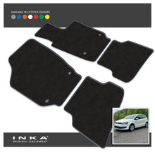 Load image into Gallery viewer, VW Polo Front &amp; Rear Premium Tailored Carpet Mat Set with 7x Stitch Colours Fits MY09 to MY18
