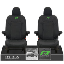 Load image into Gallery viewer, New VW Transporter T7 Panel Van INKA Front Set Tailored Waterproof Seat Covers Black MY25 Onwards
