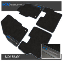 Load image into Gallery viewer, Vauxhall Corsa D Car Mats (Front &amp; Rear Set) with Premium Carpet &amp; OEM Leatherette, Fits MY07 to MY14
