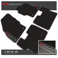 Vauxhall Corsa D Car Mats (Front & Rear Set) with Premium Carpet & OEM Leatherette, Fits MY07 to MY14