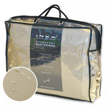 Load image into Gallery viewer, Land Rover Defender Rear 1+1 Tailored Waterproof Seat Covers Almond MY-07-16 For Jump Seats
