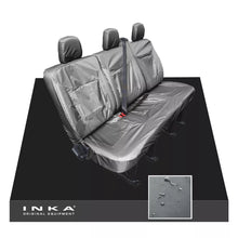 Load image into Gallery viewer, Renault Trafic X82 3rd Row Triple Tailored Waterproof Seat Covers Grey MY14-18
