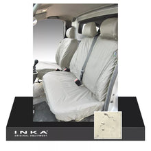 Load image into Gallery viewer, Renault Trafic Front 1+2 Fully Tailored Waterproof Seat Covers Beige MY 01-14
